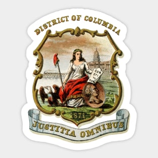 1876 District of Columbia Coat of Arms Sticker